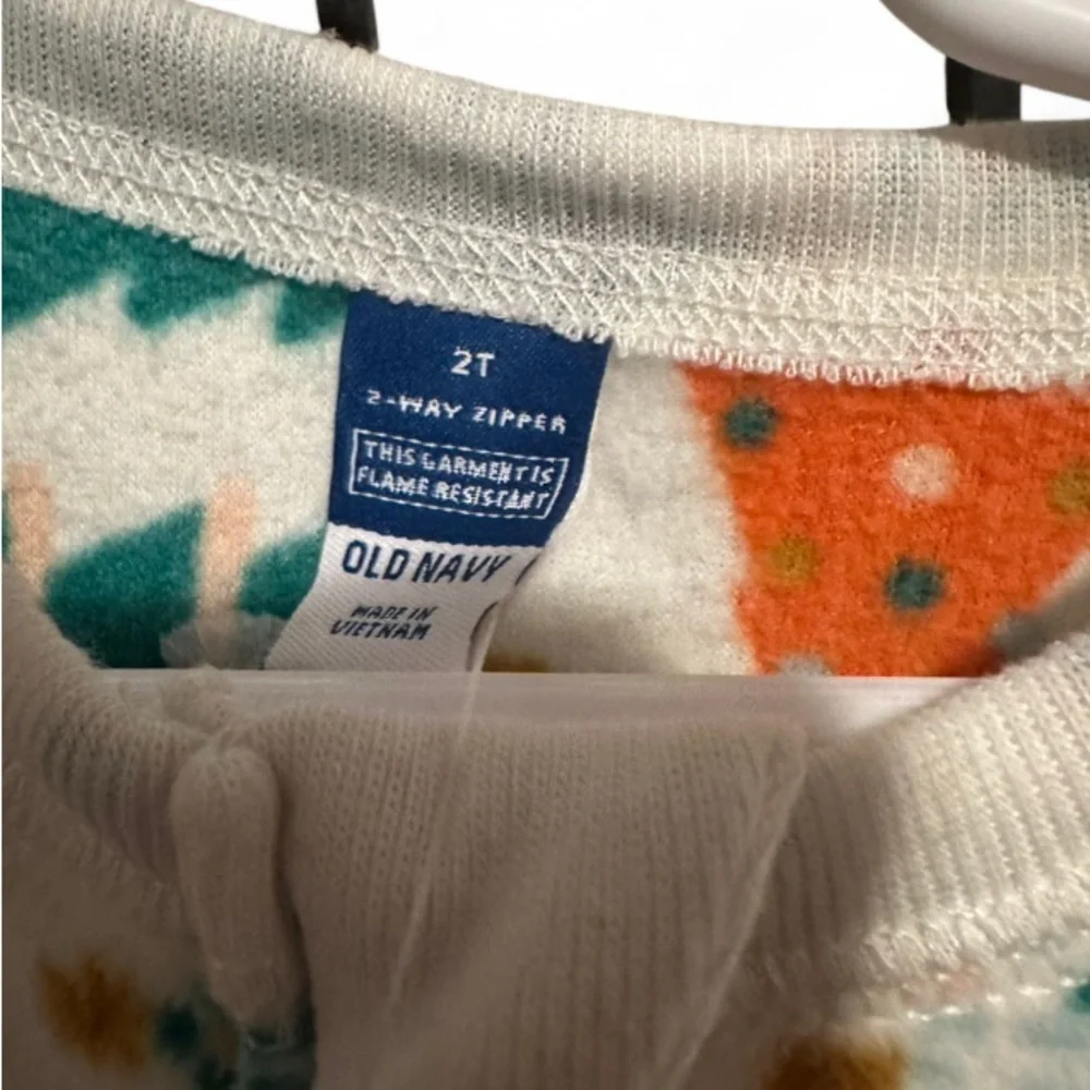 Old Navy Kids One Piece with Tree Pattern in Teal and Orange
